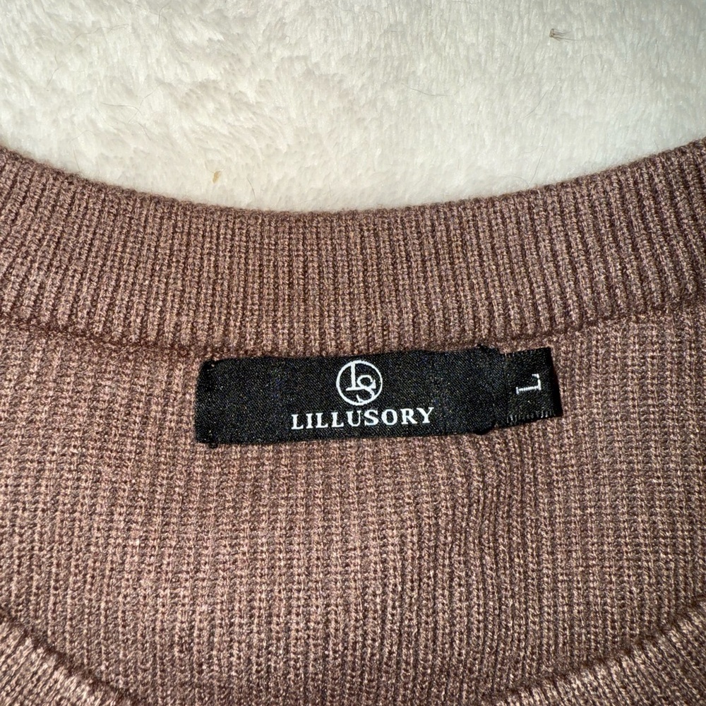 Oversized Brown Lillusory Sweater Women’s Large - Picture 4 of 4